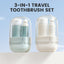 3-in-1 Travel Toothbrush Set
