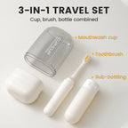 3-in-1 Travel Toothbrush Set