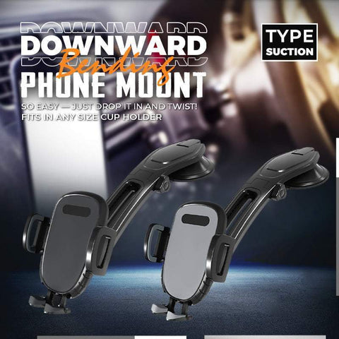 Suction Type Downward Bending Phone Mount