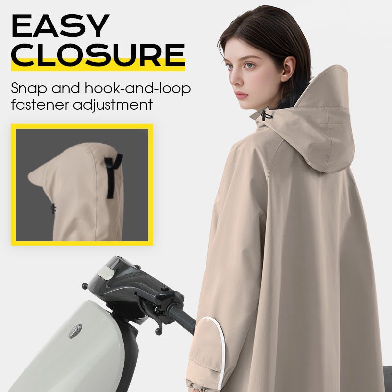 Unisex Hooded Oversized Electric Bike Rain Poncho