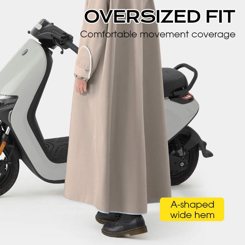 Unisex Hooded Oversized Electric Bike Rain Poncho