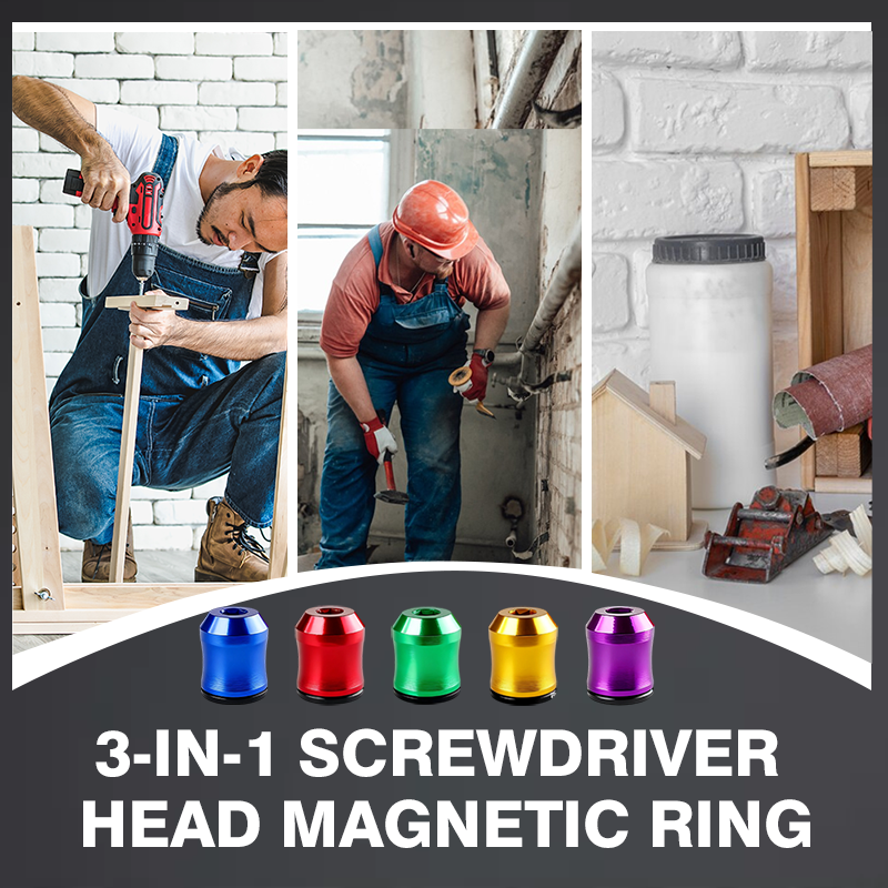 While Supplies Last ! 3-in-1 Screwdriver Head Magnetic Ring