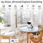 3MP 5G&2.4G WiFi Camera with Motion Detection and Auto Home Security Indoor PTZ