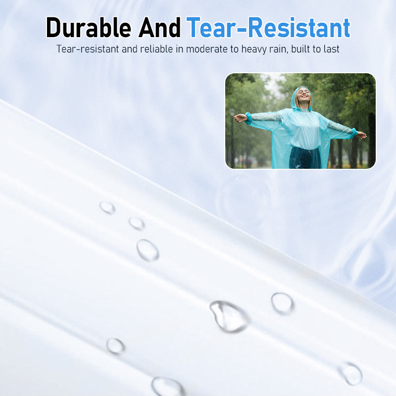 Portable Rain Poncho for Adults