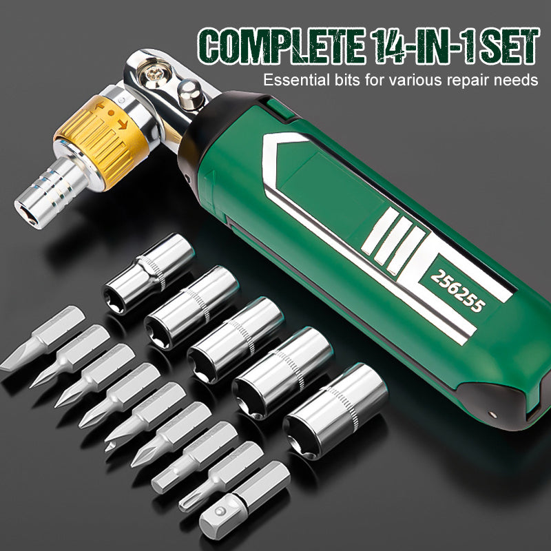 14-in-1 Adjustable Ratchet Screwdriver