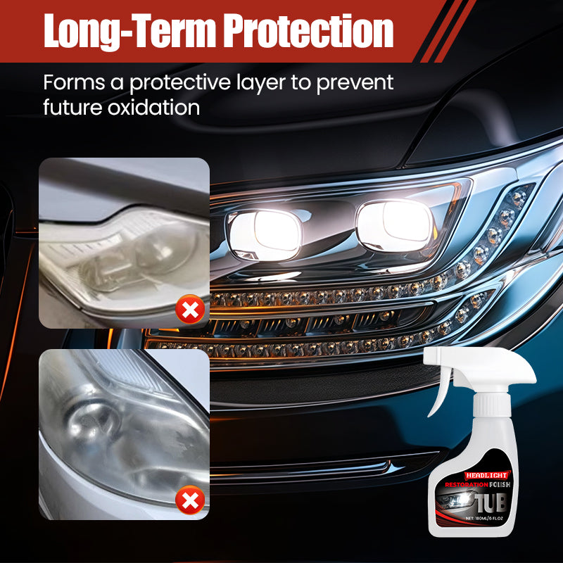 SALE 180ml Professional Car Headlight Restorer with Sponge