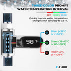 Offer: !!! SHOWER THERMOMETER - LCD Display with Backlight, Easy Installation Without Tools, IPX7 Waterproof, Perfect for Modern Bathroom