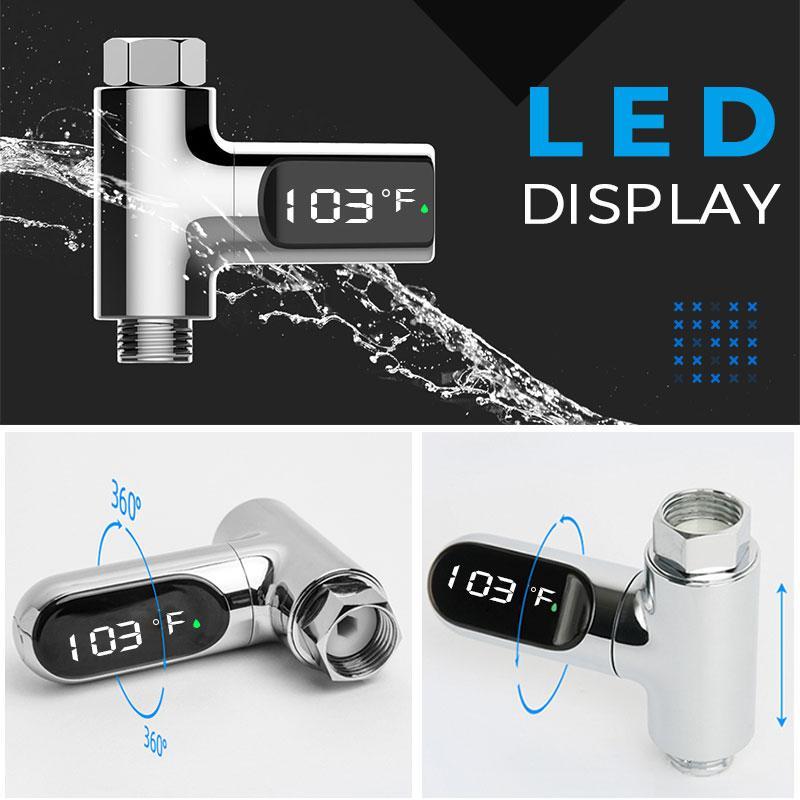 New Year Special Offer: !!! SHOWER THERMOMETER - LCD Display with Backlight, Easy Installation Without Tools, IPX7 Waterproof, Perfect for Modern Bathroom