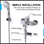 New Year Special Offer: !!! SHOWER THERMOMETER - LCD Display with Backlight, Easy Installation Without Tools, IPX7 Waterproof, Perfect for Modern Bathroom