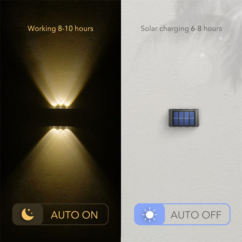Solar Powered Up & Down Wall Light