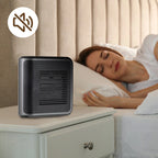 800W Wall Outlet Space Heater with Adjustable Thermostat and Timer