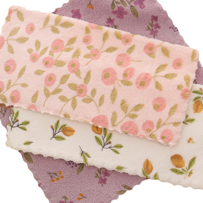 5PCS Coral Flannel Dish Towels for Home Use