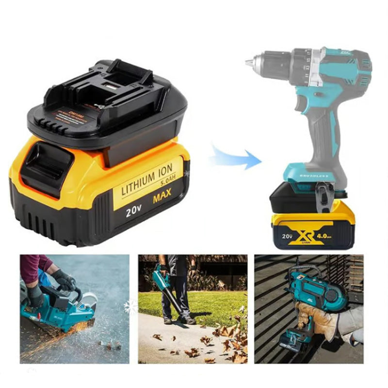 18V Lithium Battery Adapter - Universal Compatibility with Power Tools, Lightweight & Long-Lasting