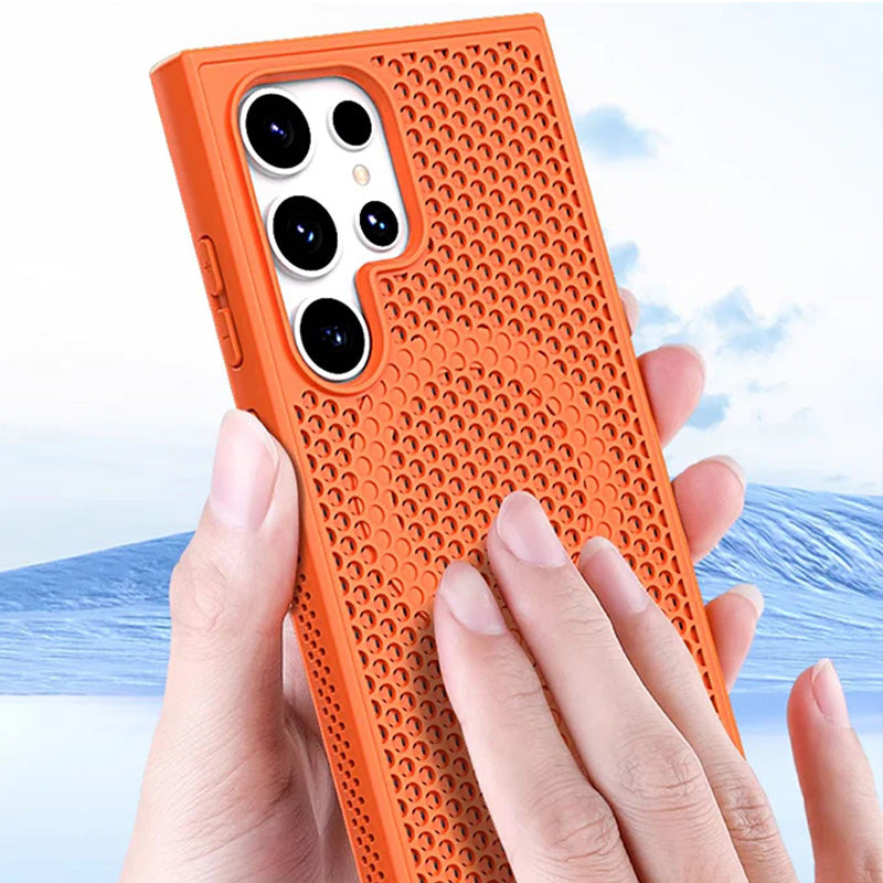 Magnetic Breathable Mesh Phone Case for Samsung