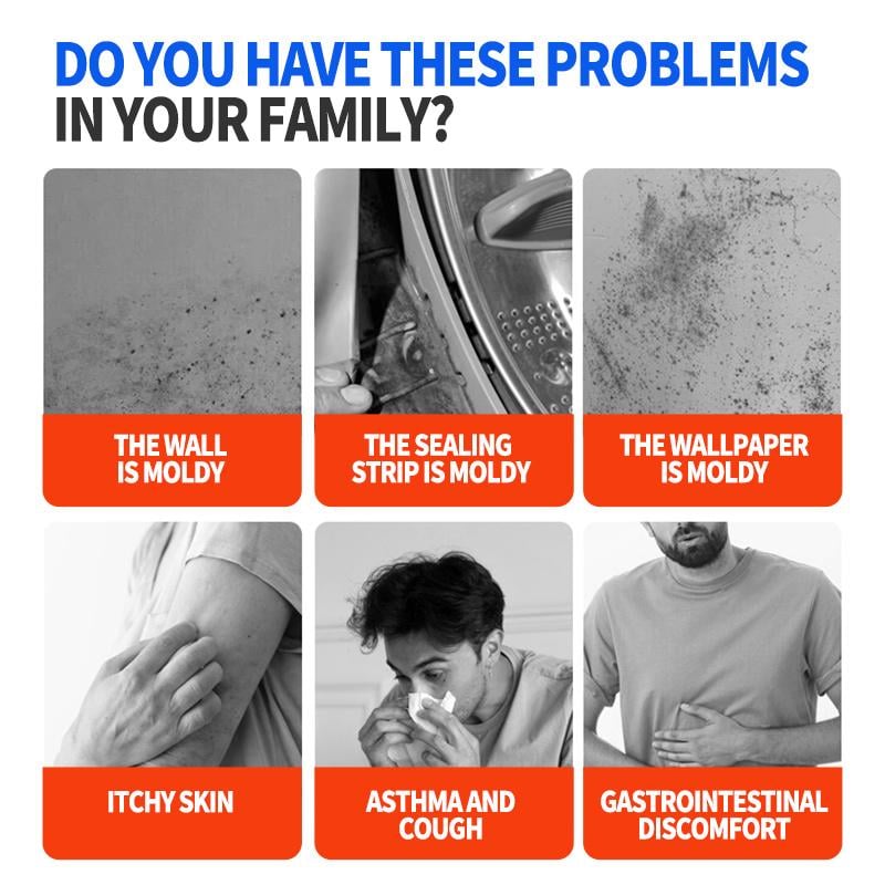 Lanwexy Mould Removal Spray - Eliminates Stubborn Mould in Minutes, Prevents Regrowth on Tiles & Surfaces