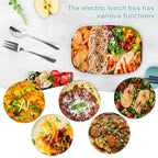NEW YEAR - 2-in-1 Portable Dual Voltage Electric 7-Piece Set Lunch Box