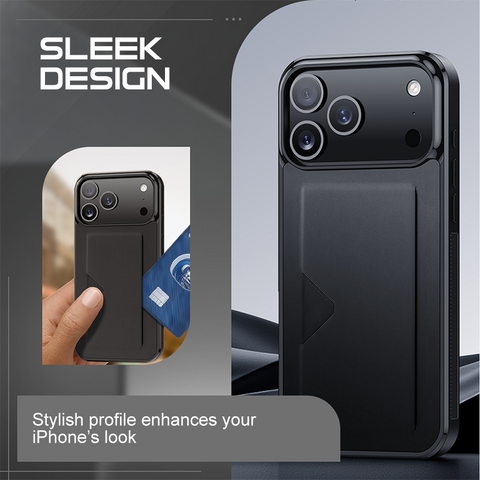 Premium Phone Case with Card Holder for iPhone