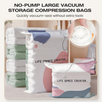 Sale - Pump-Free Vacuum Compression Bags, Large Size