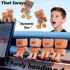 New Year's Special Offer: Charming Little Wooden Figure That Sways with 12PCS Expressions