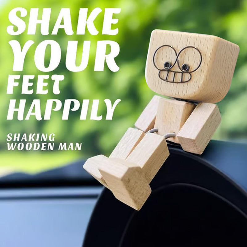 New Year's Special Offer: Charming Little Wooden Figure That Sways with 12PCS Expressions