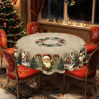 Black Friday Mega Offer Christmas Tablecloth – Festive Table Decoration for Christmas & Holidays, Washable