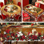 Black Friday Mega Offer Christmas Tablecloth – Festive Table Decoration for Christmas & Holidays, Washable