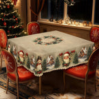 Black Friday Mega Offer Christmas Tablecloth – Festive Table Decoration for Christmas & Holidays, Washable