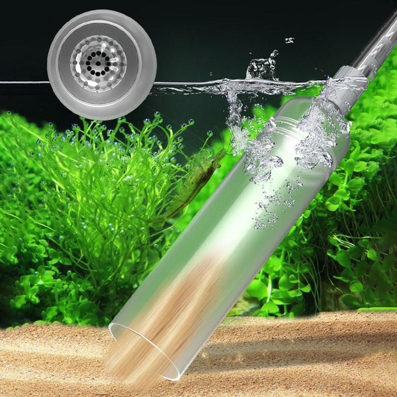 No More Hassle! – Aquarium Vacuum Cleaner with Siphon for Super-Fast Cleaning