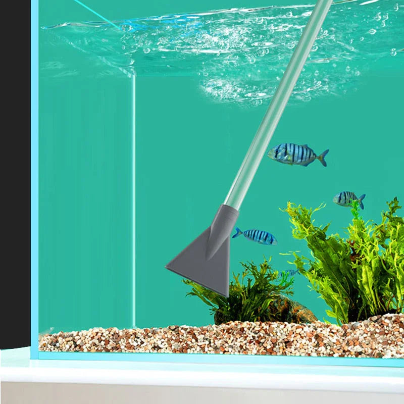 LIMITED STOCK! Aquarium Vacuum Cleaner with Siphon - Gravel Filter & Flow Control for Effortless Water Change & Tank Maintenance