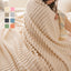 SPECIAL PRICE! Super Soft Fur Ribbed Fleece Throw Blanket