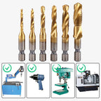 6PCS Multipurpose Compound Spiral Tap Set