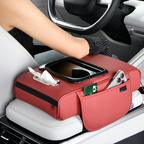 Car Armrest Organizer with USB Charging Ports