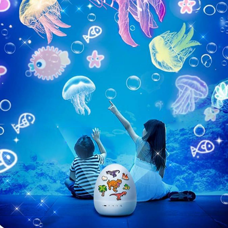 Xmas Specials Dinosaur Egg Night Light Projector with Music