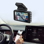 FOR A ! 4K Ultra HD dash cam with night vision Wi-Fi and loop recording for continuous monitoring
