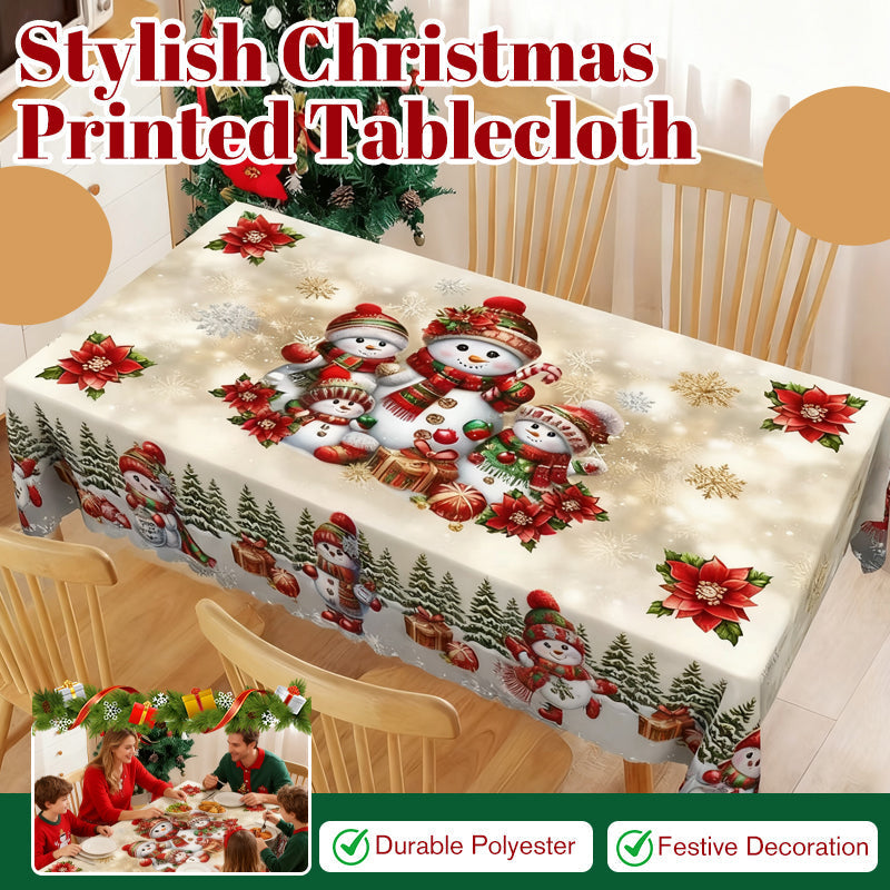 Holiday Stylish Christmas Printed Tablecloth