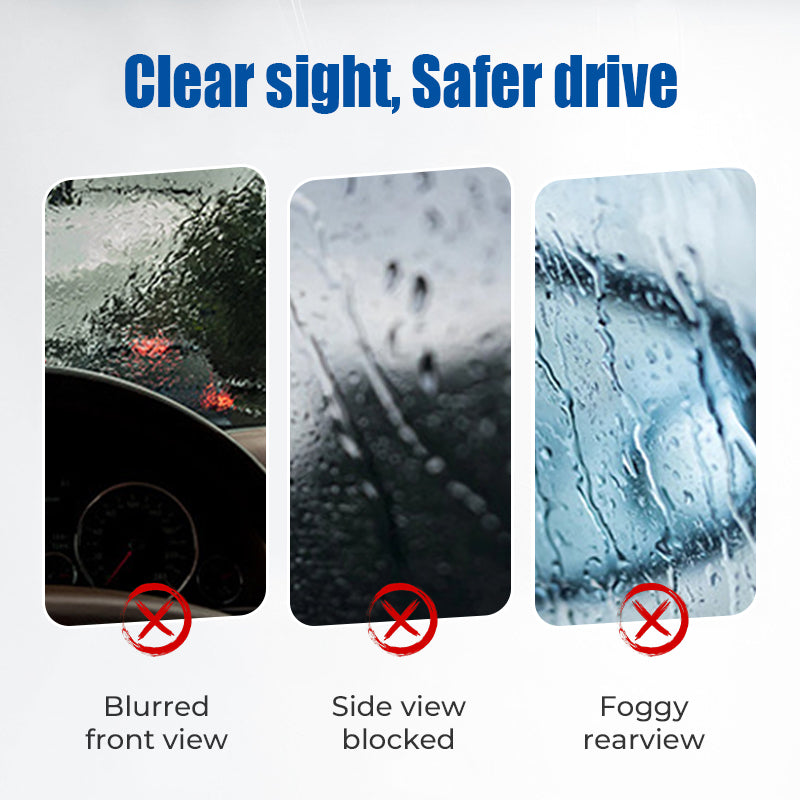 Car Glass Rain Repellent & Anti-Fog Kit - Creates Invisible Protective Layer for Enhanced Visibility in All Weather Conditions