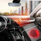2-in-1 Portable Car Heater & Fan - 360° Rotation, Quick Defrost, Heating & Cooling, Ultra-Quiet & Lightweight for All Seasons