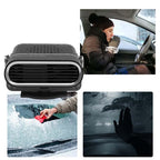 2-in-1 Portable Car Heater & Fan - 360° Rotation, Quick Defrost, Heating & Cooling, Ultra-Quiet & Lightweight for All Seasons