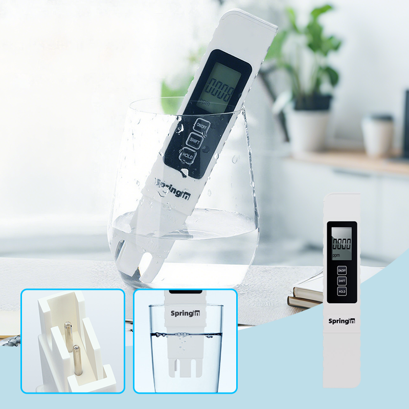 3-in-1 TDS Water Quality Tester - Measures pH, Chlorine, and Hardness with LCD Display for Pools and Aquariums