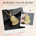 Best Gift Jesus Head Pendant Necklace