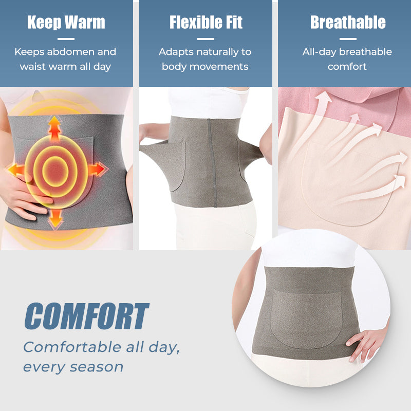 Slim Breathable Waist & Belly Warmer Belt