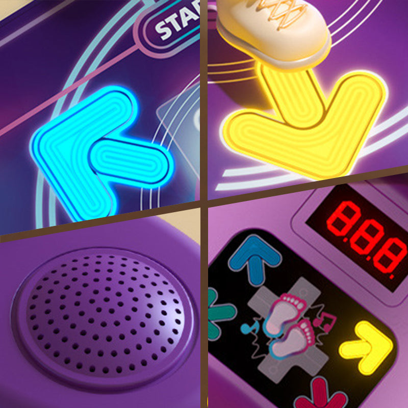 Bluetooth Music & Light Interactive Dance Mat - LED Color Changing with 3 Modes for Kids & Family Parties