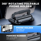 NOW! 360° Rotating Foldable Phone Holder - Universal Compatibility with Anti-Slip Base for Desk, Car & Travel Use