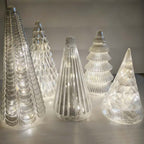 Christmas Offer: 5-Piece Decorative Lighted Resin Trees Set