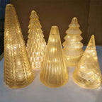 Christmas Offer: 5-Piece Decorative Lighted Resin Trees Set