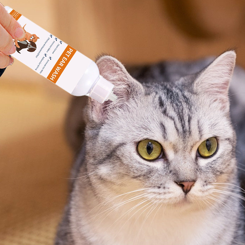 Pet Ear Cleaner - Gentle Formula with Soothing Aloe for Dogs & Cats, Prevents Infections & Odor