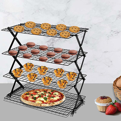 3/4-Tier Collapsible Cooling Rack for Baking
