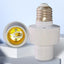 E27 Motion Sensor Light Socket - Auto On/Off with 180° Detection & 15s-10min Adjustable Delay for Energy Saving