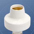 E27 Motion Sensor Light Socket - Auto On/Off with 180° Detection & 15s-10min Adjustable Delay for Energy Saving