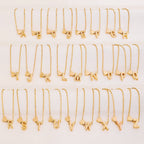 Tiny Initial Necklaces Golden Heart Letter A-Z